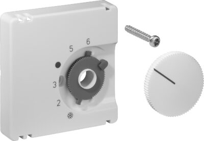 Deckelset Alre, 50x50 mm reinweiß (ähnlich RAL 9010) glänzend, JZ-001.000