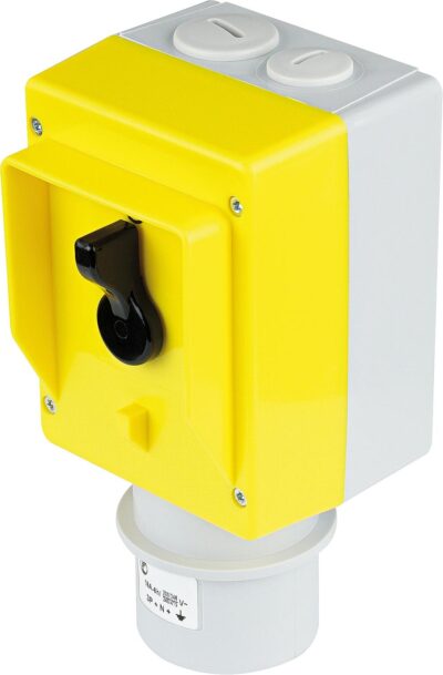 Ein-Ausschalter Isogekapselt ohne Bodendurchbruch mit CEE-Gerätestecker CGD1 A 516/6H-CT8/2-S-GSX
