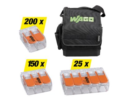 Verbindungsklemmen/Werkzeugtaschen-Paket Wago, 376-teilig