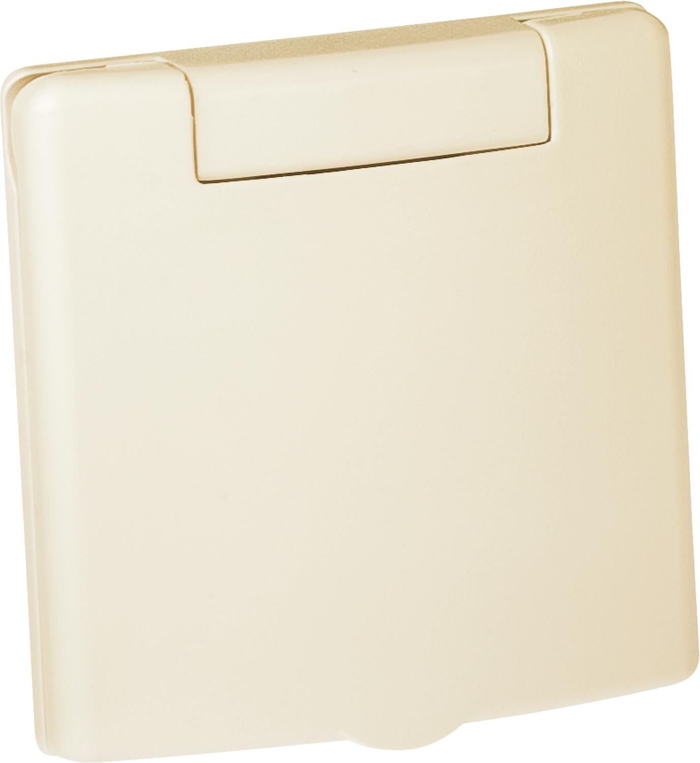 Saugdose Quadra 8 x 8 cm, Kunststoff RAL 9001, Cremeweiß