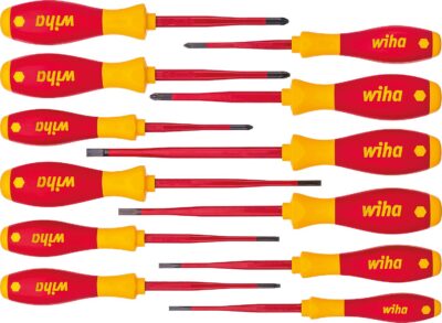 Schraubendrehersatz WIHA Elektriker, slimFix 12-teilig