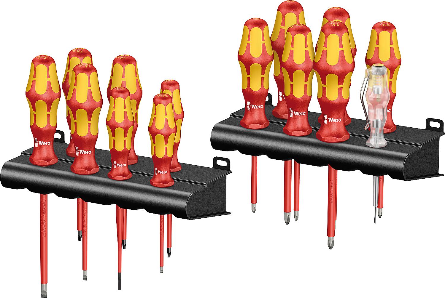 Schraubendrehersatz WERA Kraftform Plus VDE BigPack 14tlg. iso. Kreuz Schlitzschr.+Torx