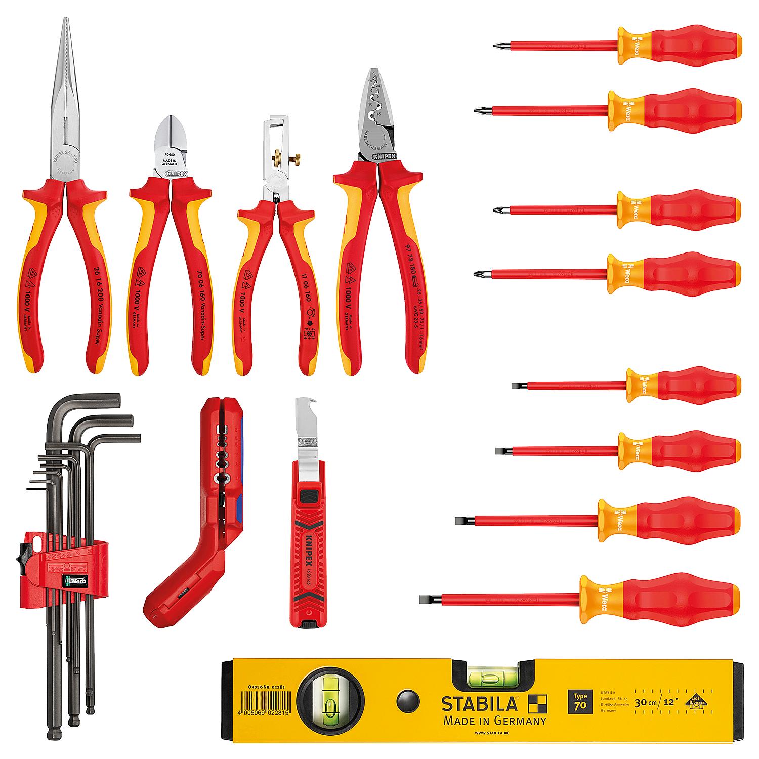 Werkzeugkoffer KNIPEX "Robust23 Start" Elektro 24-teilig – Bild 2