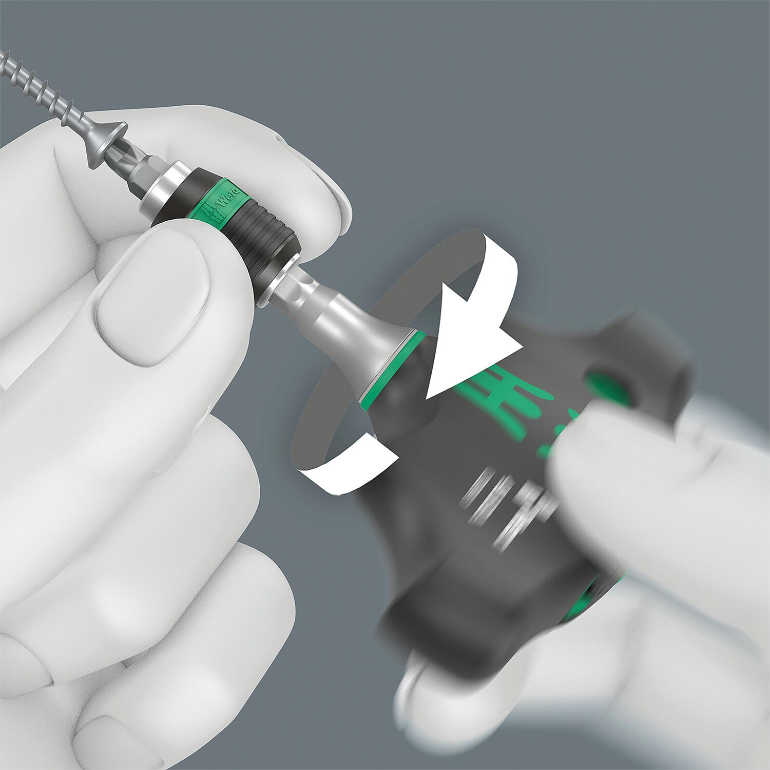 Quergriff-Bithalter WERA 416 RA mit Rapidaptor Schnellwechselfutter und Ratschenfunktion – Bild 6
