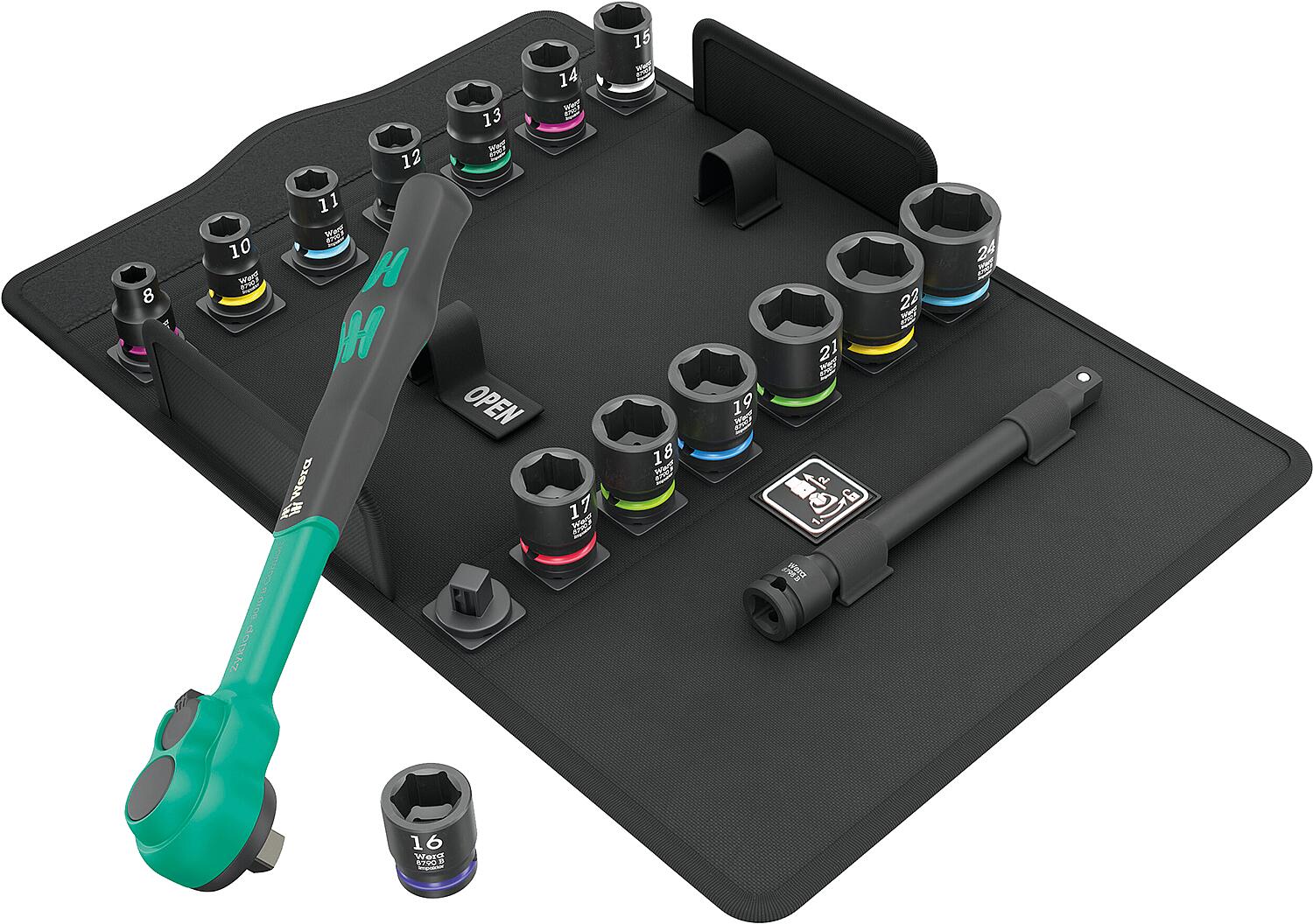 Steckschlüsselsatz WERA Zyklop Comfort 16-teilig 3/8"