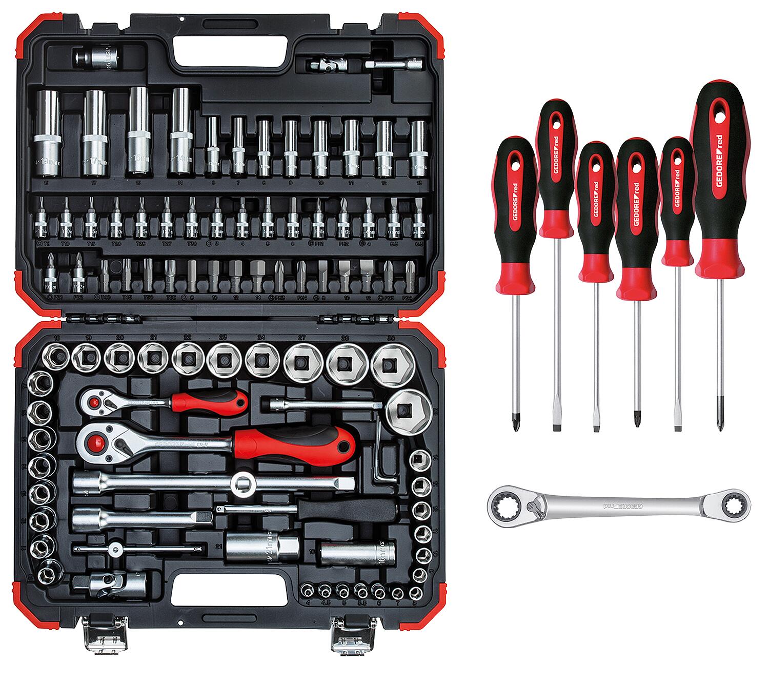 Steckschlüssel-Set Gedore red, 101-teilig