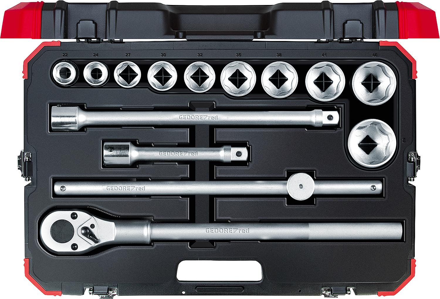 Steckschlüssel-Satz GEDORE red R78004014, 14-teilig 3/4"