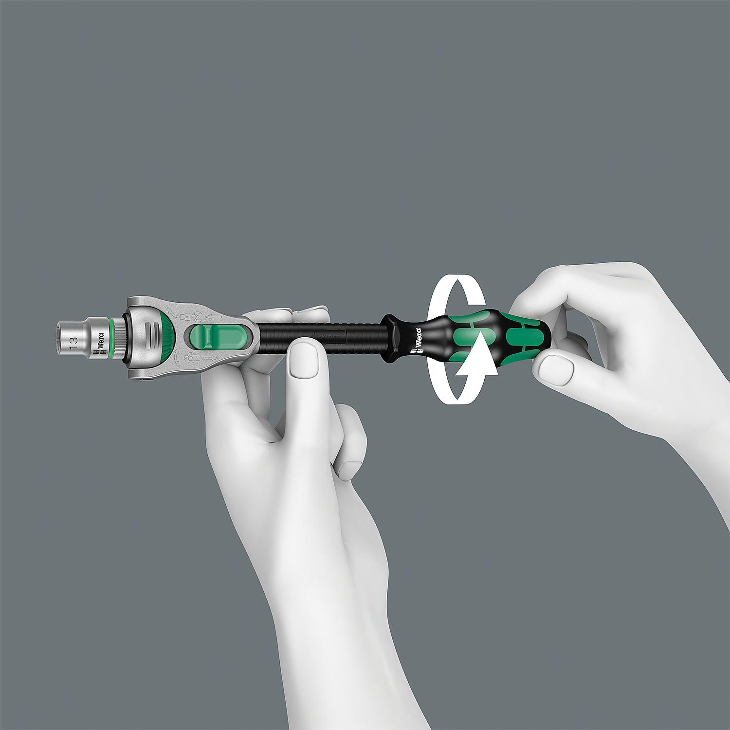 Steckschlüsselsatz Wera 1/4" 28-teilig, Typ 8100 SA6 – Bild 3