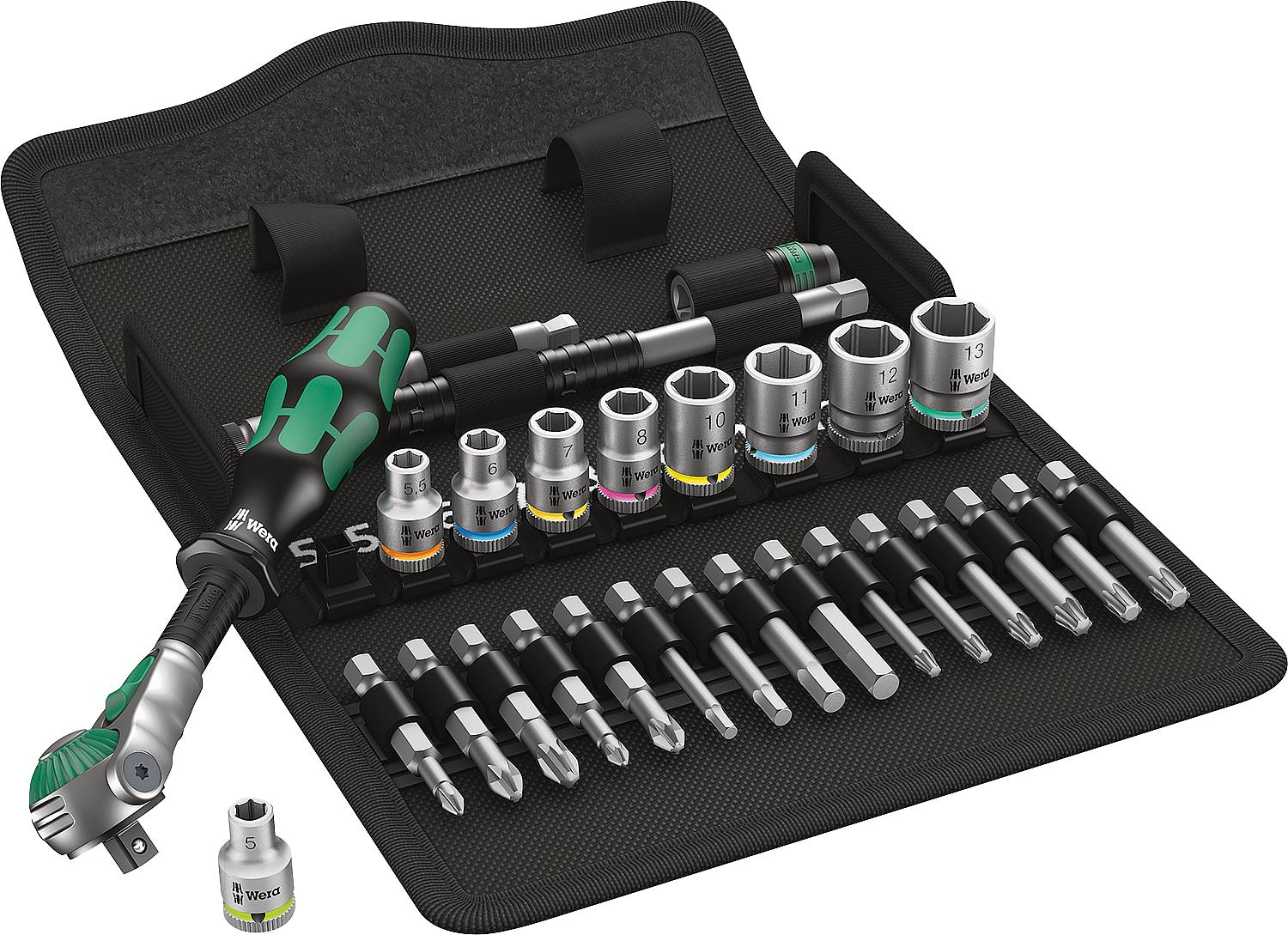 Steckschlüsselsatz Wera 1/4" 28-teilig, Typ 8100 SA6