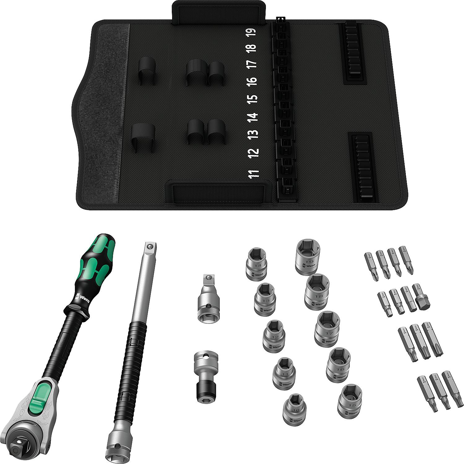 Steckschlüsselsatz Wera 1/2" 28-teilig, Typ 8100 SC6 – Bild 4
