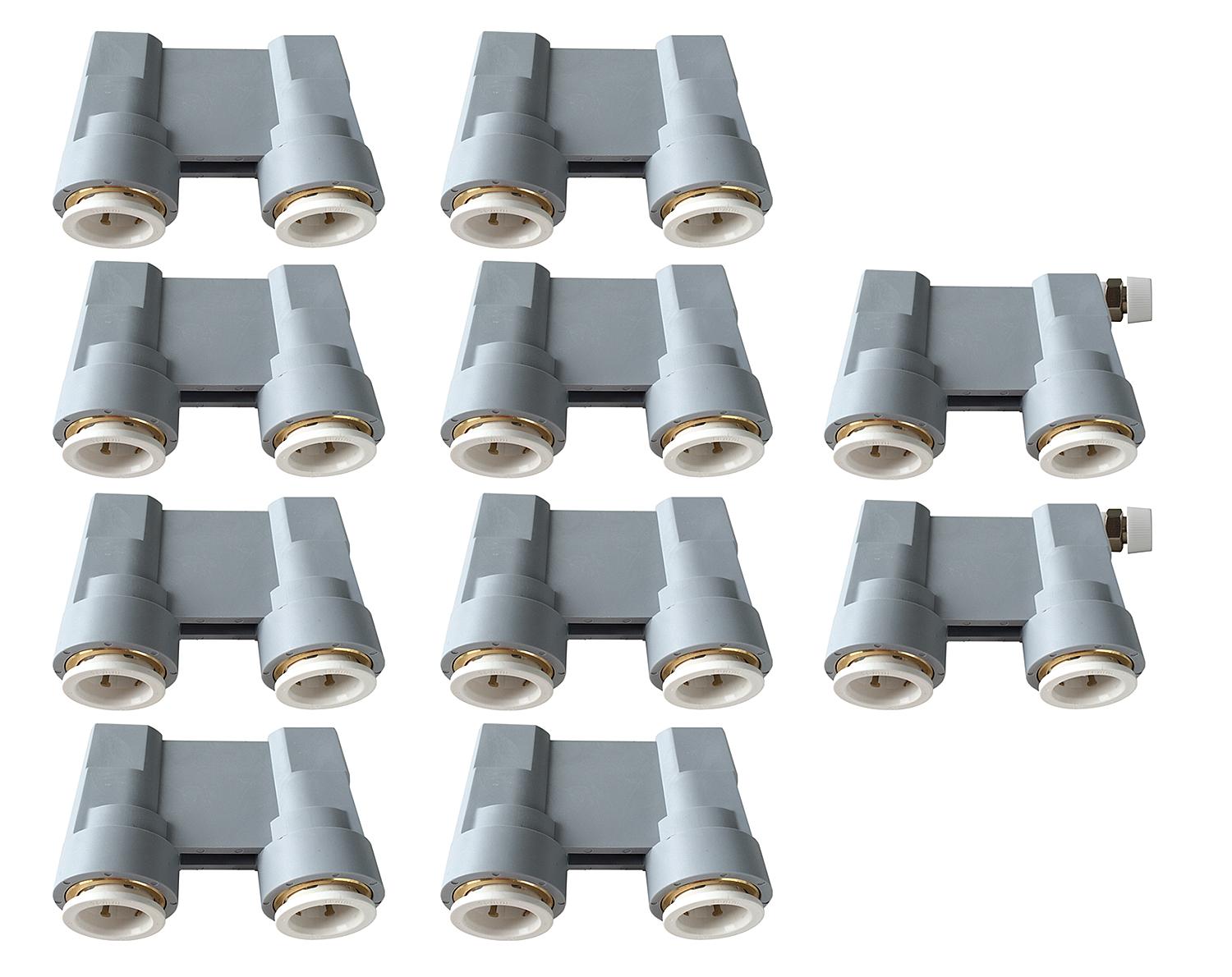 Abdrück-Brücken-Set Stichm.50mm, für 16mm Cu-,C-Stahl-,Edelstahl- u.Kunststoffrohre