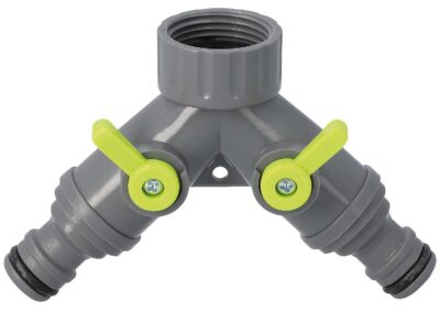 2-Wege-Verteiler 3/4" für 1/2" Wasserhahn