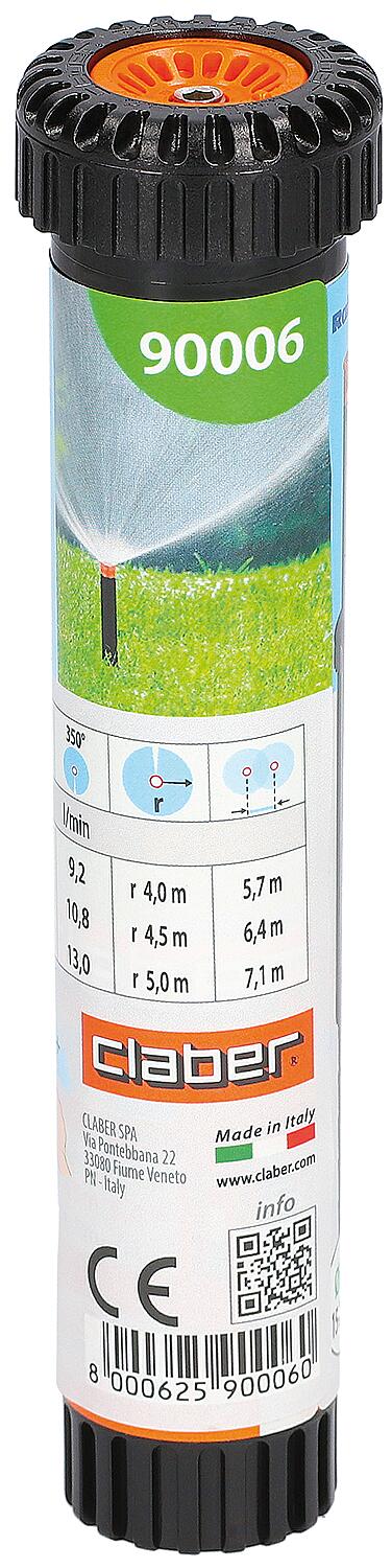 Versenkregner POP-UP, einstellbar 0-350°, DN15(1/2"), max. 78m²