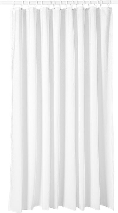 Duschvorhang 2400 x 2000mm, Farbe 019 weiß, 100% Polyester, waschbar