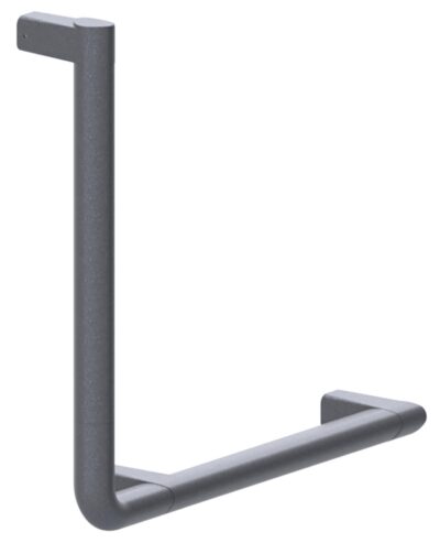 Winkelgriff Serie Cavere aus Alu., Anthrazit-Metallic 95, 400x400 mm, 90°, Ausf. Links