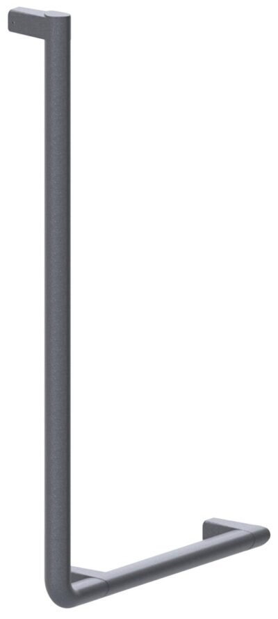 Winkelgriff Serie Cavere aus Alu., Anthrazit-Metallic 95, 750x400 mm, 90°, Ausf. Links