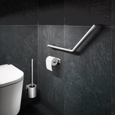Winkelgriff Serie Cavere aus Alu., Anthrazit-Metallic 95, 350x316 mm, 135°, linke Ausführung
