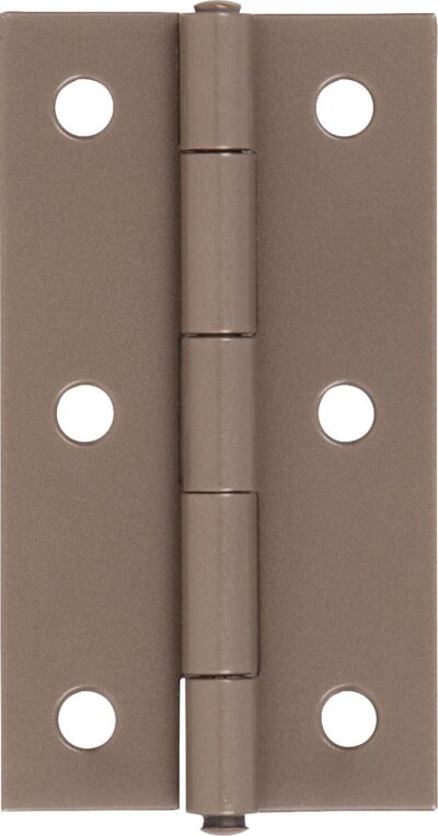 Scharnier DURAVIS® 80 x 40 x 1,25 mm, Material: Stahl, blau verzinkt, perlbeige RAL 1035, mit vernietetem Edelstahlstift