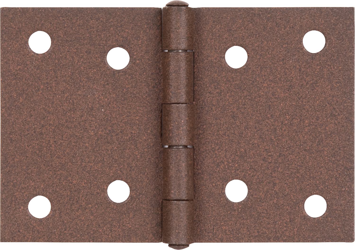 Scharnier DURAVIS® 60 x 90 x 1,25 mm, breit, Material: Stahl, blau verzinkt, Oberfläche: rostbraun