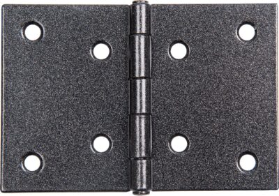 Scharnier DURAVIS® 60 x 90 x 1,25 mm, breit, Material: Stahl, blau verzinkt, Oberfläche: schwarz-diamant
