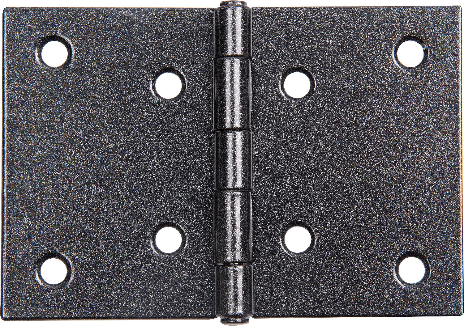Scharnier DURAVIS® 60 x 90 x 1,25 mm, breit, Material: Stahl, blau verzinkt, Oberfläche: schwarz-diamant