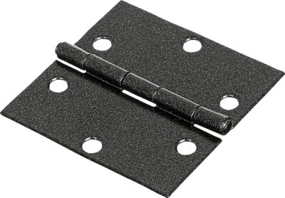 Alternative view of Scharnier DURAVIS® 60 x 60 x 1 mm, quadratisch, Material: Stahl, blau verzinkt, Oberfläche: schwarz-diamant, mit Edelstahlstift