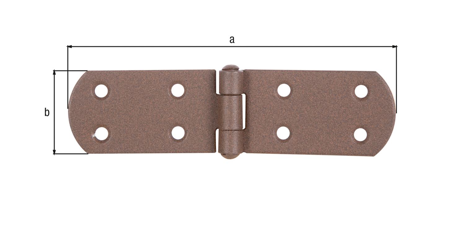 Kistenband DURAVIS® 135 x 35 x 2 mm, Material: Stahl, blau verzinkt, Oberfläche: rostbraun – Bild 3
