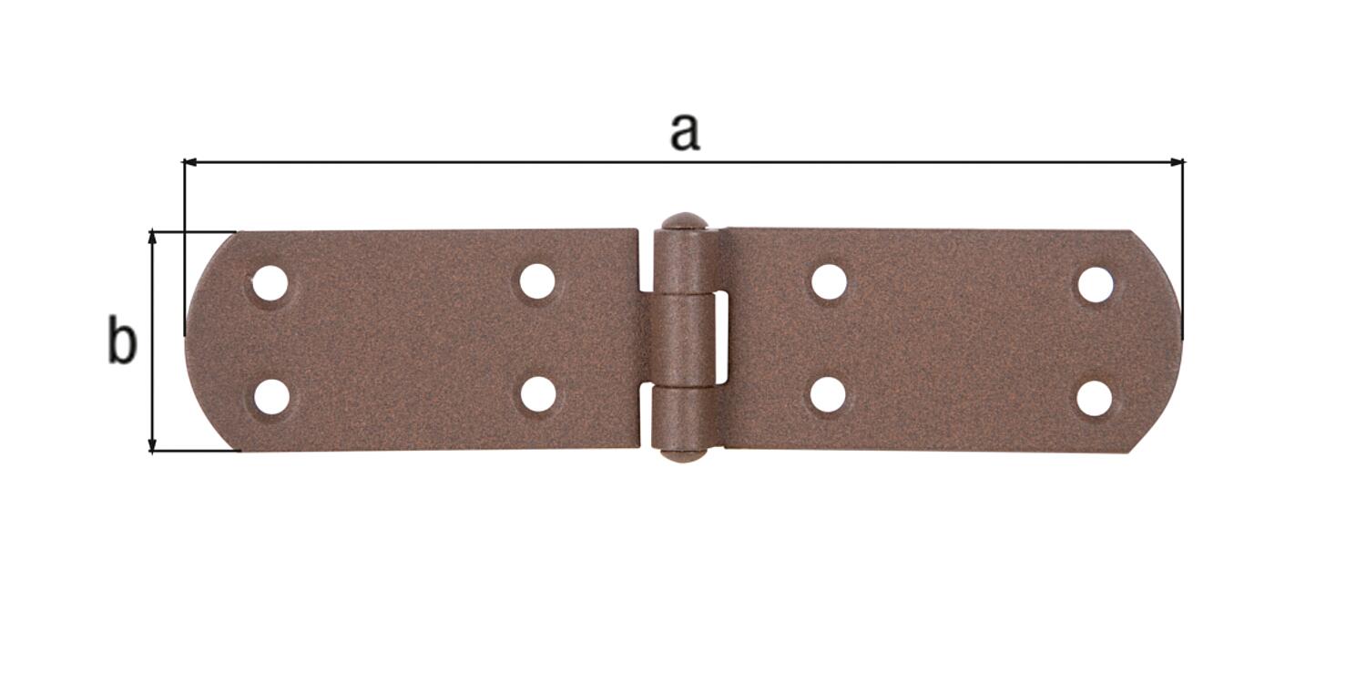 Kistenband DURAVIS® 156 x 35 x 2 mm, Material: Stahl, blau verzinkt, Oberfläche: rostbraun – Bild 3